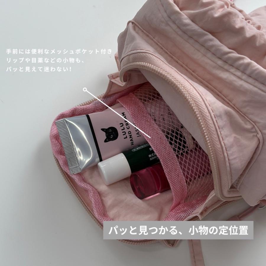 ミニショルダーバッグ レディース ペットボトルホルダー 大容量 斜め