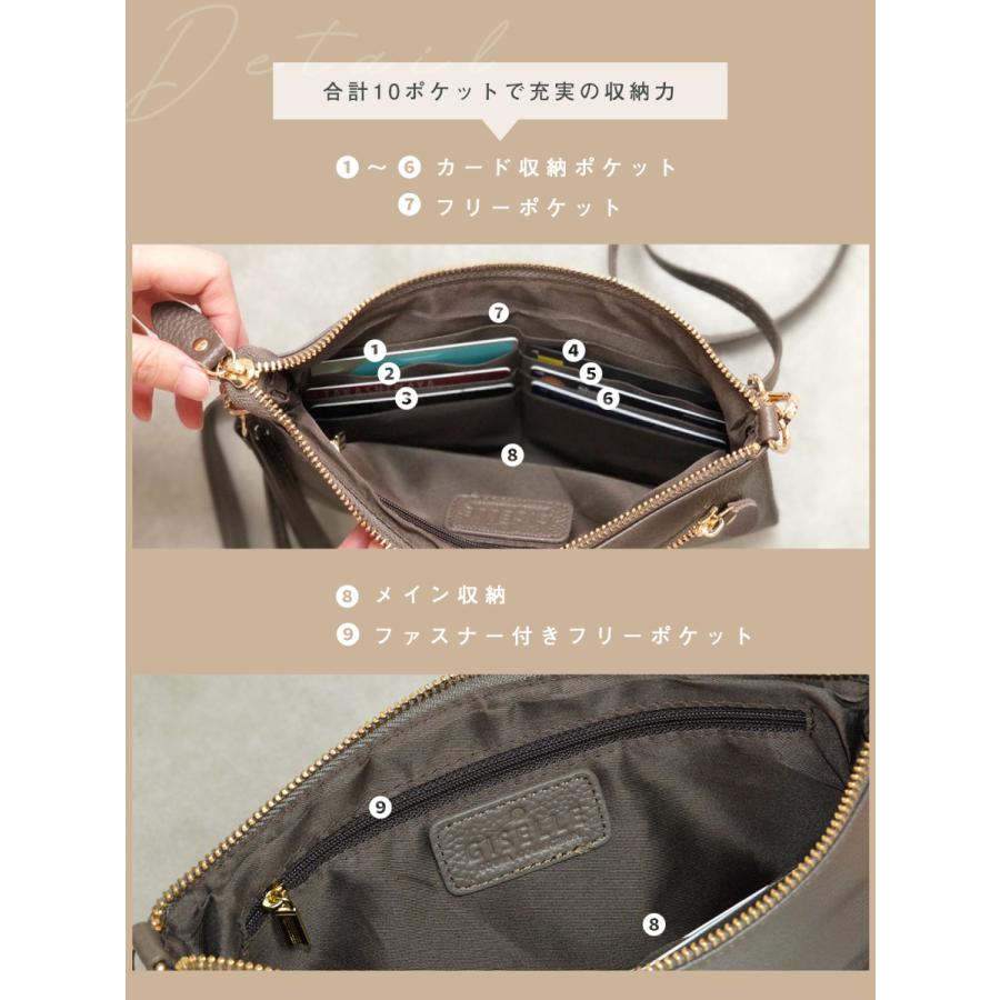 ショルダーバッグ お財布バッグ 3way 軽い 小さめ 斜めがけ バッグ