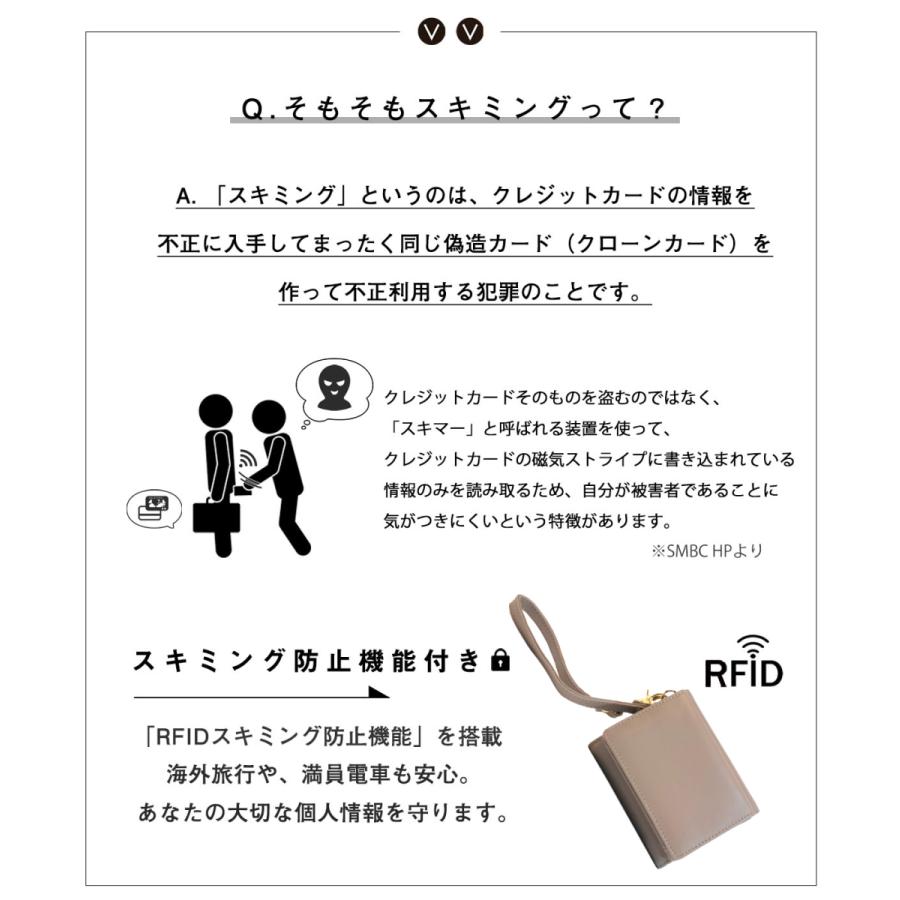 財布 ミニ財布 レディース キーウォレット 小さい 三つ折り 磁気防止 スキミング防止 牛革 キーケース スマートキー BOX型 小銭入れ カード入れ 送料無料 | ブランド登録なし | 10