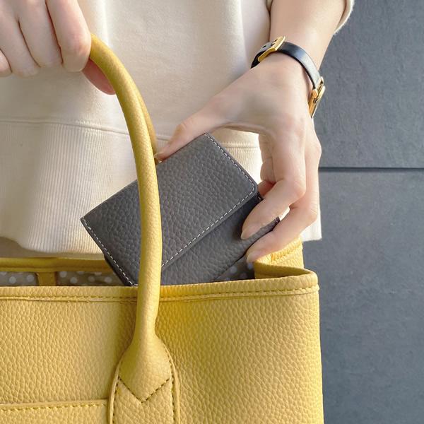 ミニ財布 財布 レディース メンズ 小さい 三つ折り 牛革 レザー 大容量 薄型 極小 ミニウォレット カード入れ 小銭入れ ステッチ Giorno Crawford 送料無料 | ブランド登録なし | 18