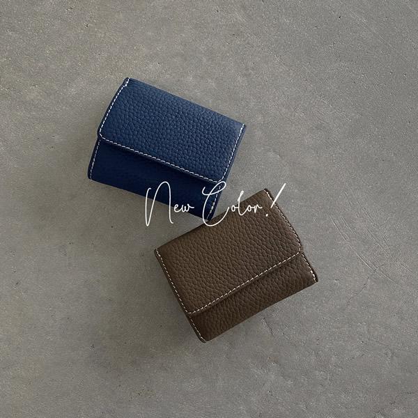 ミニ財布 財布 レディース メンズ 小さい 三つ折り 牛革 レザー 大容量 薄型 極小 ミニウォレット カード入れ 小銭入れ ステッチ Giorno Crawford 送料無料 | ブランド登録なし | 23