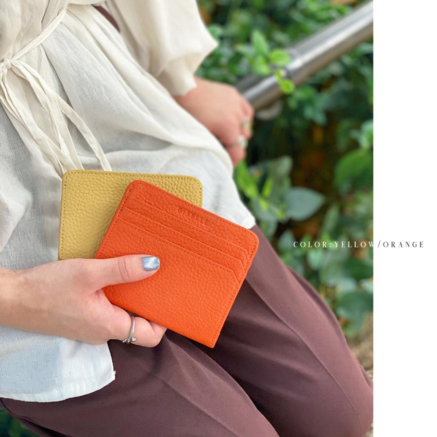 財布 レディース ミニ財布 ミニウォレット 小さい財布 薄財布 小銭入れ 薄い スリム 革 レザー パスケース BOX型 小銭入れ カード入れ | GISELLE | 25