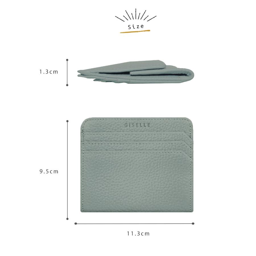 財布 レディース ミニ財布 ミニウォレット 小さい財布 薄財布 小銭入れ 薄い スリム 革 レザー パスケース BOX型 小銭入れ カード入れ | GISELLE | 30