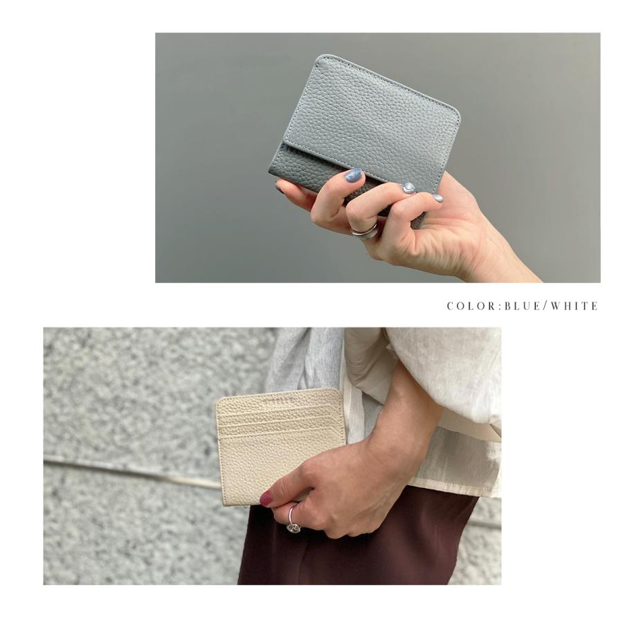 財布 レディース ミニ財布 ミニウォレット 小さい財布 薄財布 小銭入れ 薄い スリム 革 レザー パスケース BOX型 小銭入れ カード入れ | GISELLE | 28