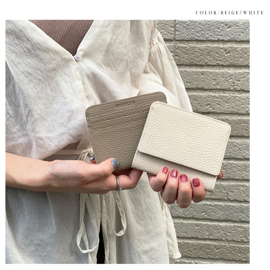財布 レディース ミニ財布 ミニウォレット 小さい財布 薄財布 小銭入れ 薄い スリム 革 レザー パスケース BOX型 小銭入れ カード入れ | GISELLE | 19