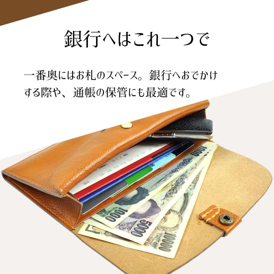 通帳ケース レディース メンズ 通帳入れ 本革 イタリアンレザー ポーチ 小銭入れ カードケース お札入れ 財布 トラベルケース パスポート マルチポーチ 送料無料 | DomTeporna Italy | 11