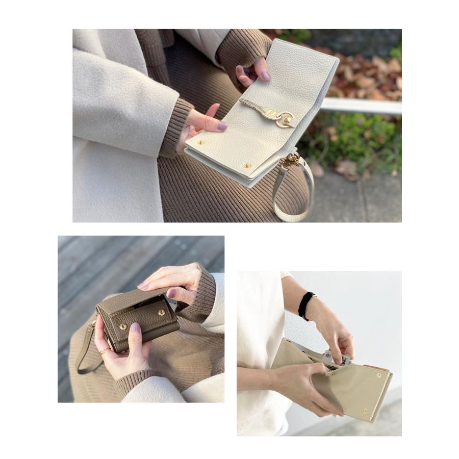 GISELLE 財布 レディース ミニ財布 三つ折り財布 キーケース
