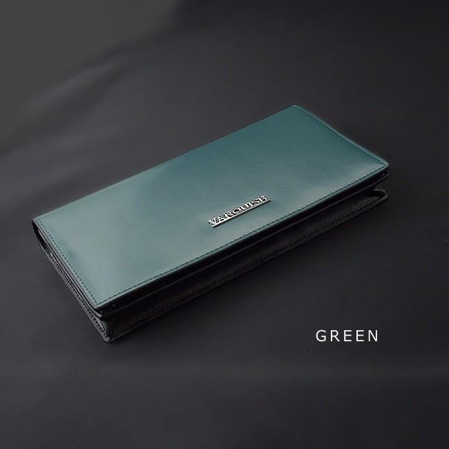 VANQUISH ヴァンキッシュ 長財布 財布 本革 牛革 ルストロ 札入れ 束