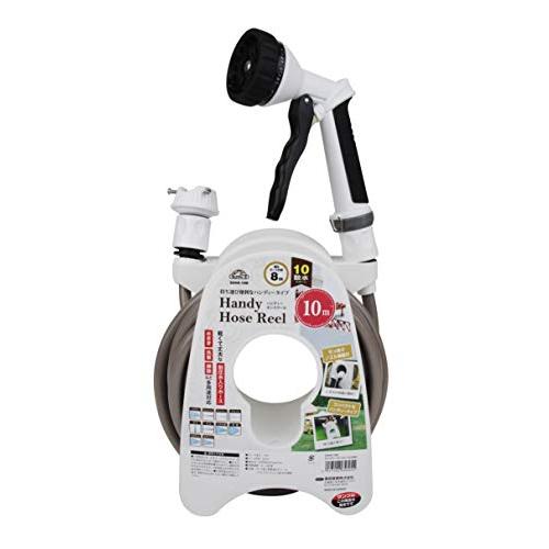 セフティー3 ハンディーホースリール 10m 10パターン SHHR10M ブラウン ノズル引掛け付 s4977292656955