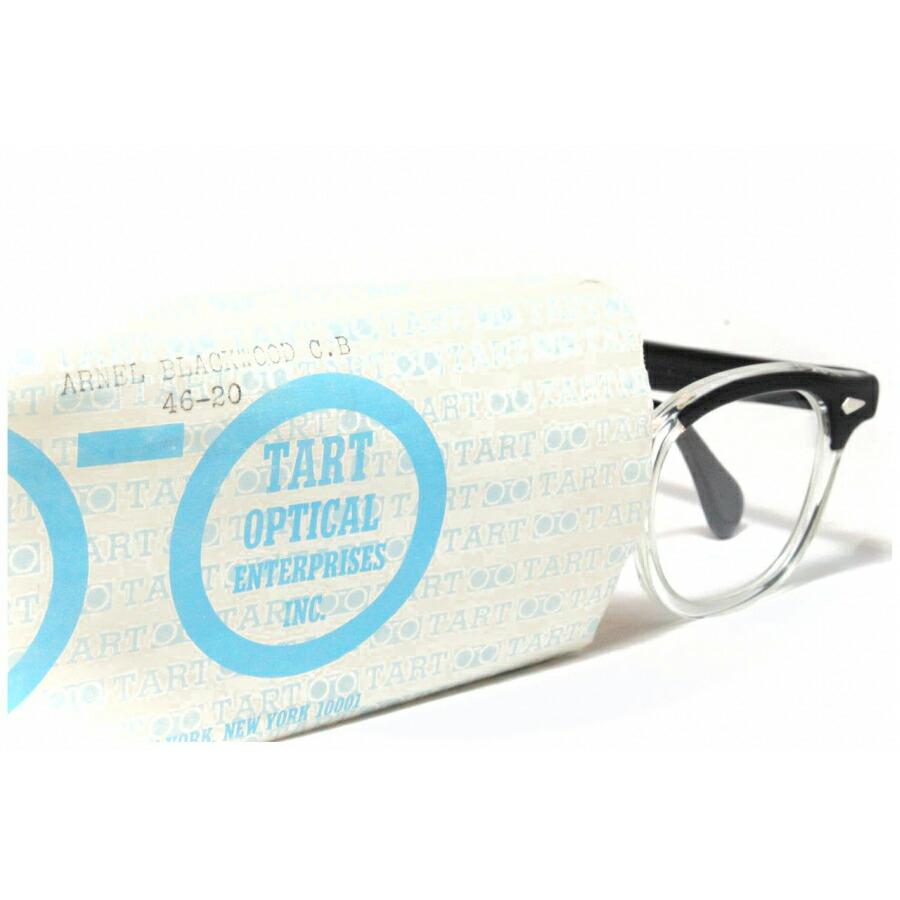 TART OPTICAL ARNEL BLACK WOOD 46/20 1950's タートオプティカル
