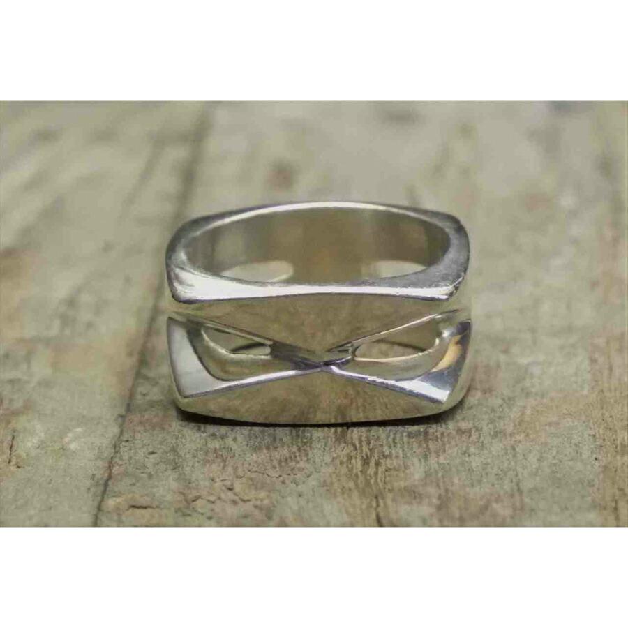 メキシカンジュエリー　シルバー925 Mexican Jewelry Silver 925 design ring 23号 /メキシカン