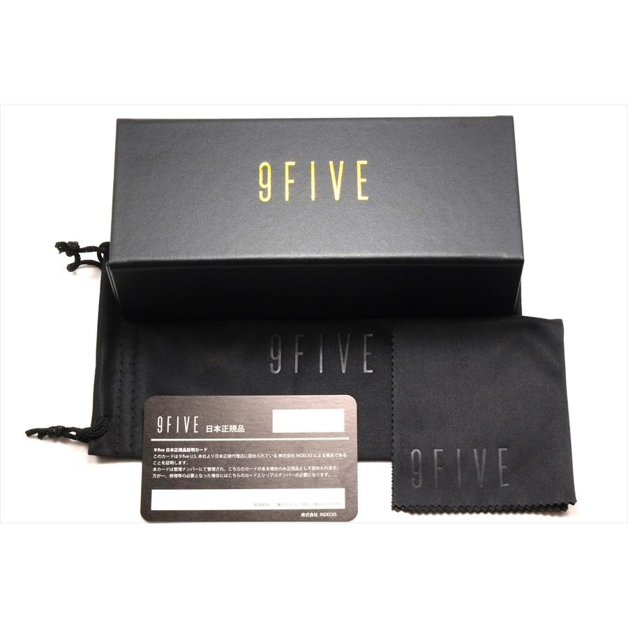 9five ナインファイブ メガネ サングラス 50-50 フィフティーフィフティー Black ブラック 24K GOLD Sunglasses
