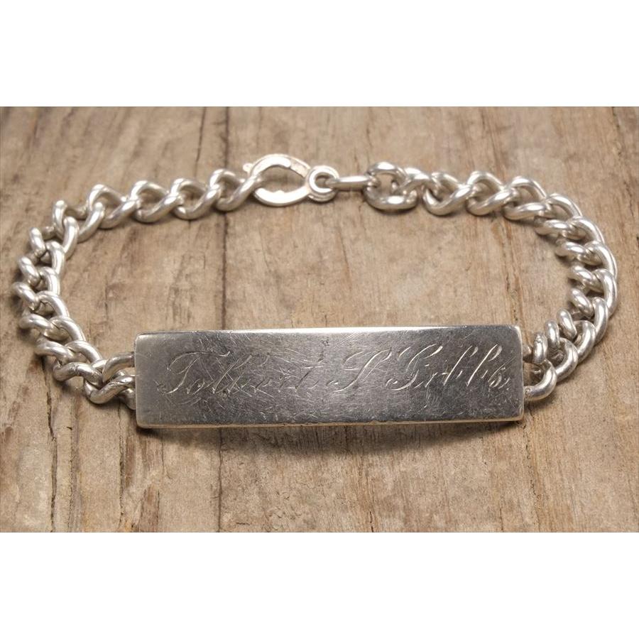 IDブレスレット ヴィンテージ シルバー 925 ジュエリー (B142