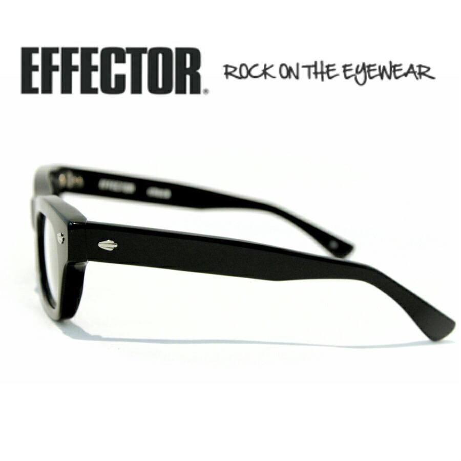 EFFECTOR エフェクター 眼鏡 メガネ CHECK チェック BK ブラック