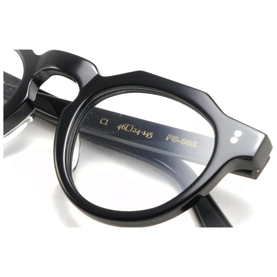 FREEDOM SPECTACLES フリーダムスペクタクルス メガネ 眼鏡 FS-003 BLACK ブラック 