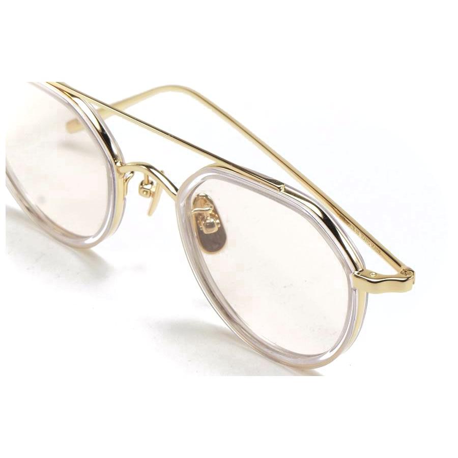 A.D.S.R. adsr サングラス GILMOUR ギルモア 03 (Clear & Gold Metal