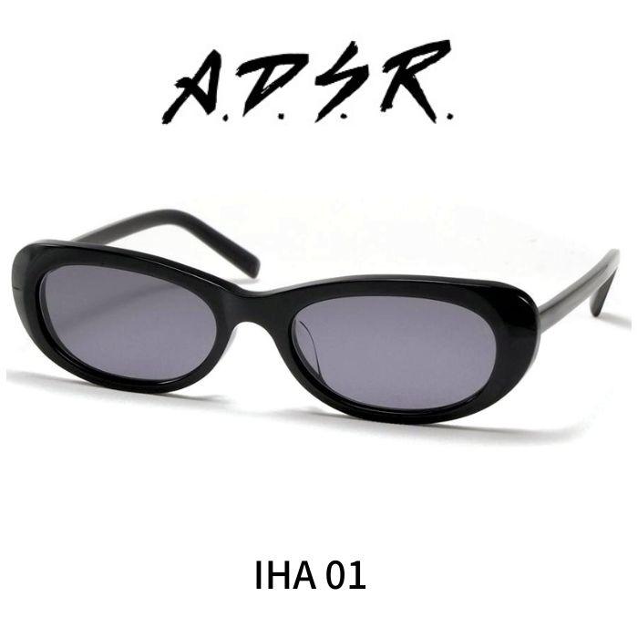 ★　ADSR a.d.s.r ブラックフレーム　クリア系　サングラス A.D.S.R. adsr サングラス IHA 01 (Shiny Black/ Black) ADSR