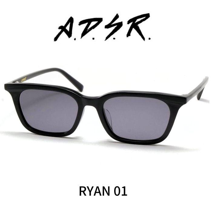 新品 A.D.S.R. サングラス メガネ RYAN ライアン A.D.S.R. adsr サングラス RYAN ライアン 01 (Shiny Black/ Black