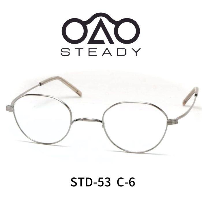 STEADY ステディ メガネ 眼鏡 STD-53 C6 ANTIQUE SILVER : Reminence 