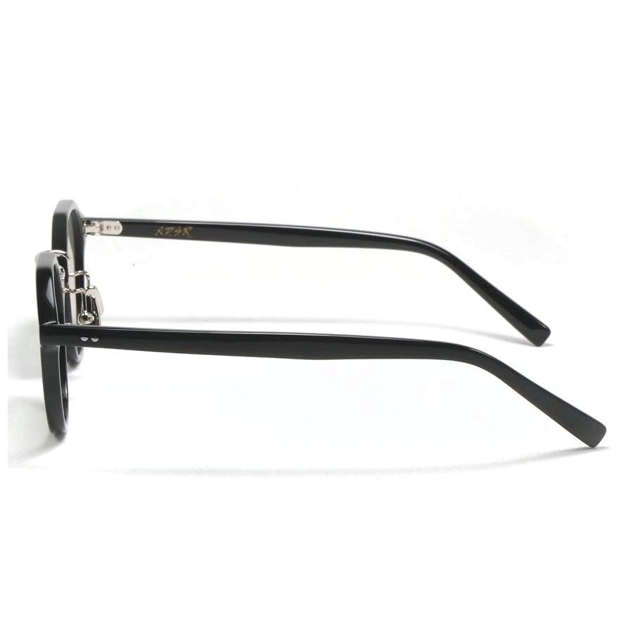 A.D.S.R. adsr サングラス SATCHMO2 サッチモ２ 01 (d) Shiny Black Silver / Green Lens ADSR エーディーエスアールの画像
