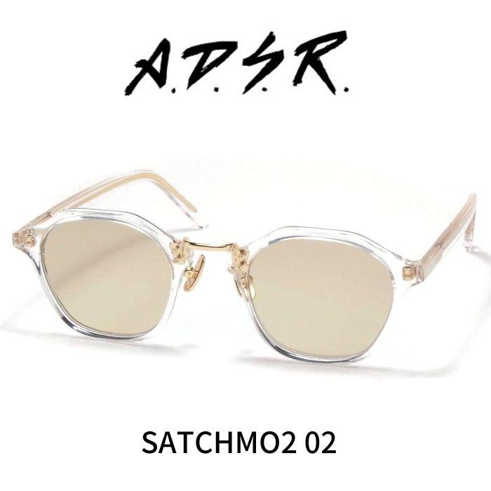 A.D.S.R. adsr サングラス SATCHMO2 サッチモ202 Clear Gold / Brown