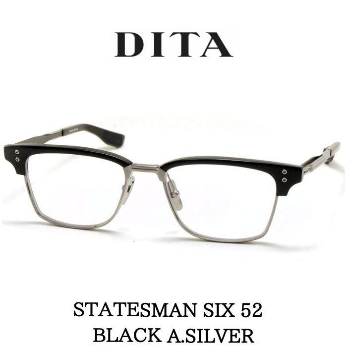 DITA ディータ メガネ 眼鏡 STATESMAN SIX ステイツマン6 52 DTX132-52-01Z Black-Antique