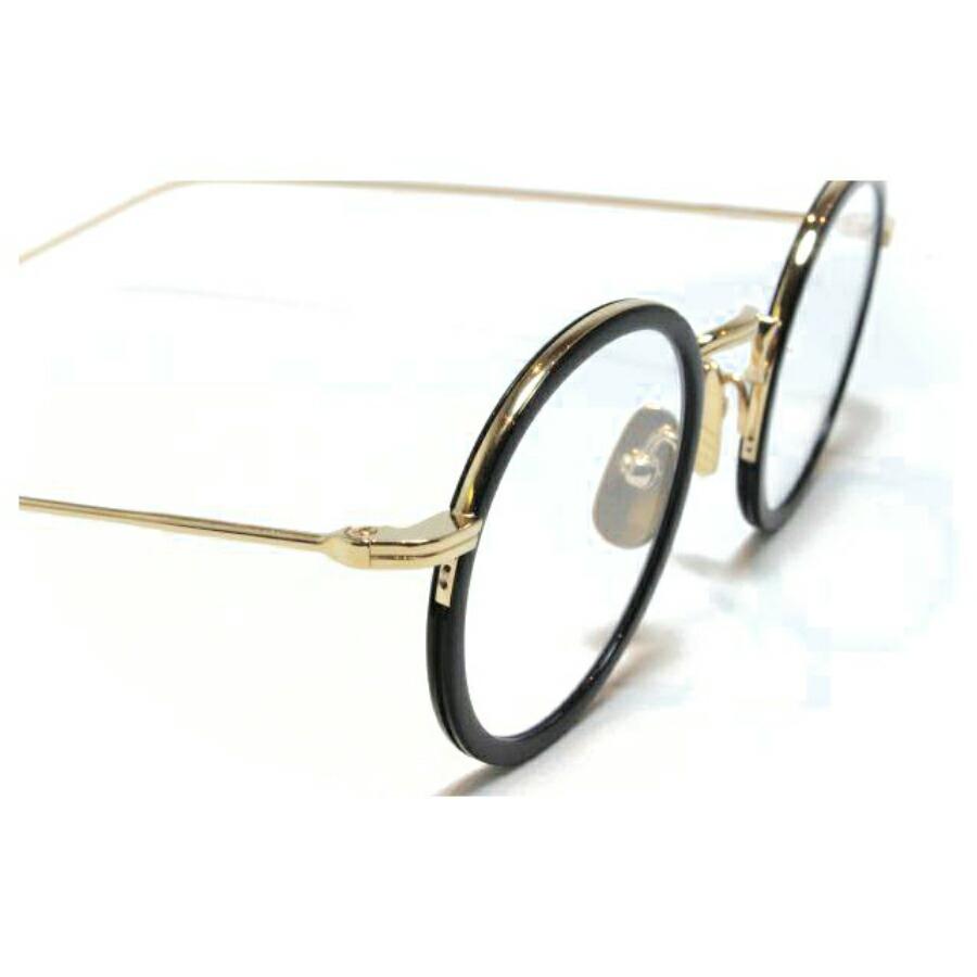 【数量限定アウトレット品】 THOM BROWNE（トム ブラウン）眼鏡　メガネTBX-906-46-01 (BLK-GLD / CLEAR LENS） 【TMF8927563805】(32175円)
