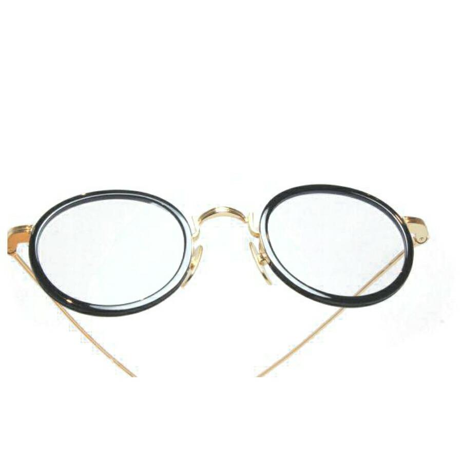 【数量限定アウトレット品】 THOM BROWNE（トム ブラウン）眼鏡　メガネTBX-906-46-01 (BLK-GLD / CLEAR LENS） 【TMF8927563805】(32175円)