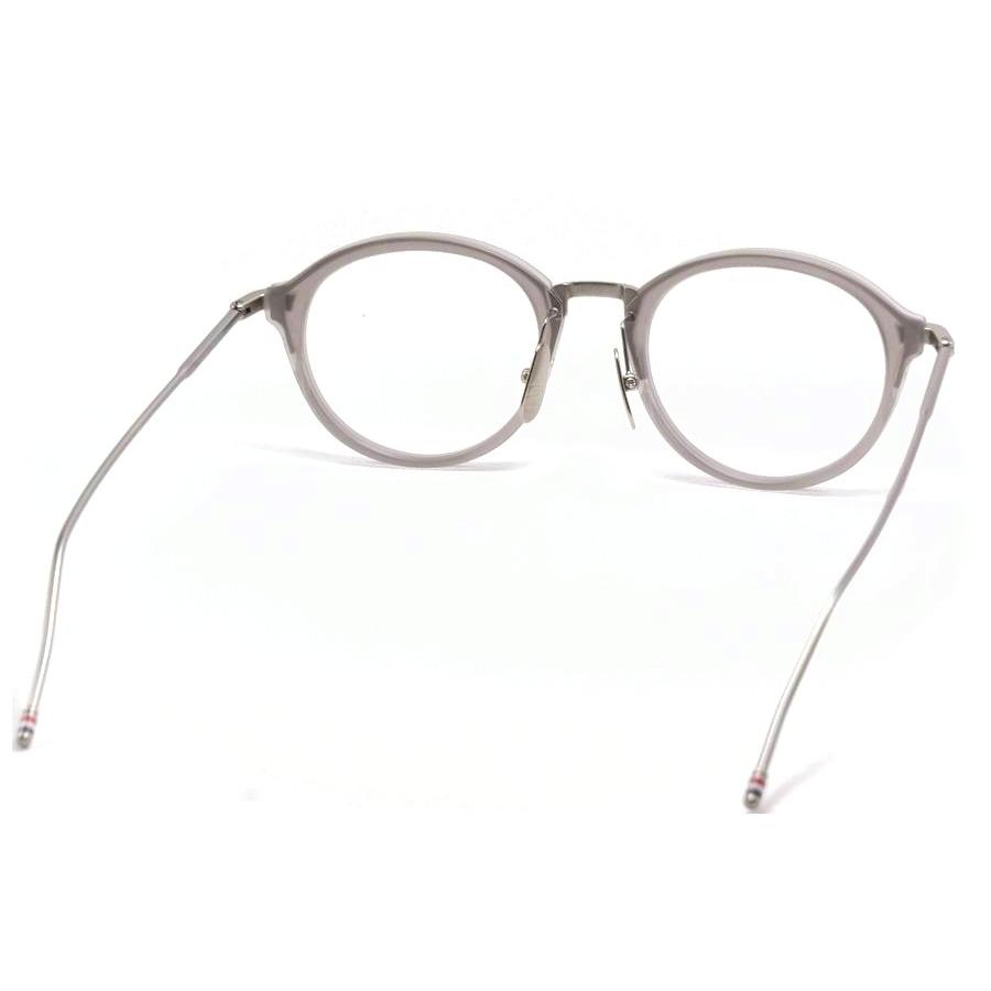 美品 THOM BROWNE トムブラウン 眼鏡 めがね フレーム ブラウン アイウェア BLK 49 メンズ レディース ファッション小物 ケース付き k4517 美品▽THOM BROWNE トムブラウン TBX910-49-01 ツーブリッジ メガネ