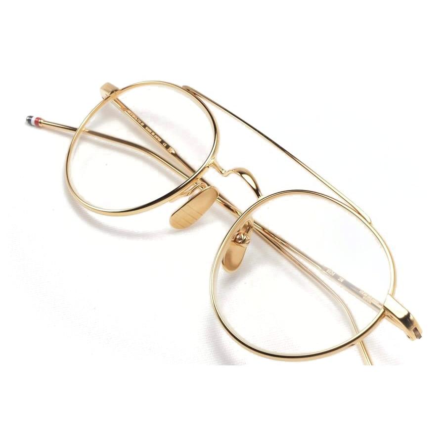 THOM BROWNE トムブラウン 眼鏡 UE 101A 711 49 GOLD ゴールドの画像