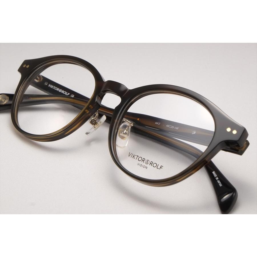 ビクターアンドロルフ VIKTOR &ROLF 眼鏡 メガネ VR-001 COL2 ブラウン