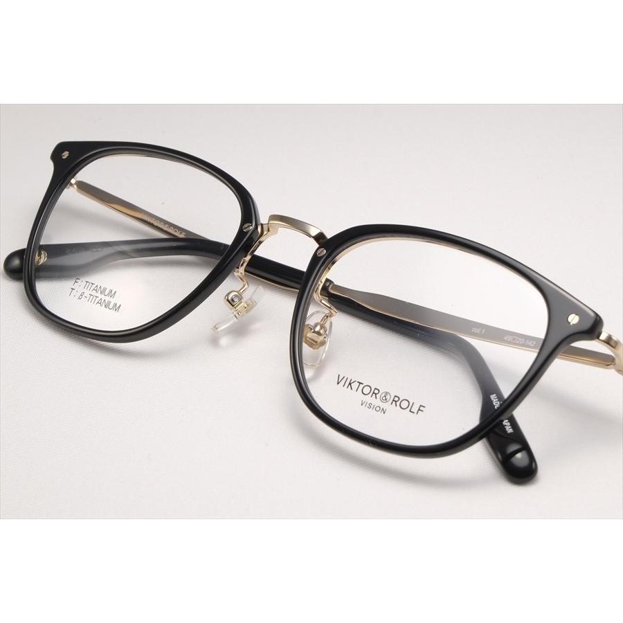 ビクターアンドロルフ VIKTOR &ROLF 眼鏡 メガネ VR-003 COL1 ブラック