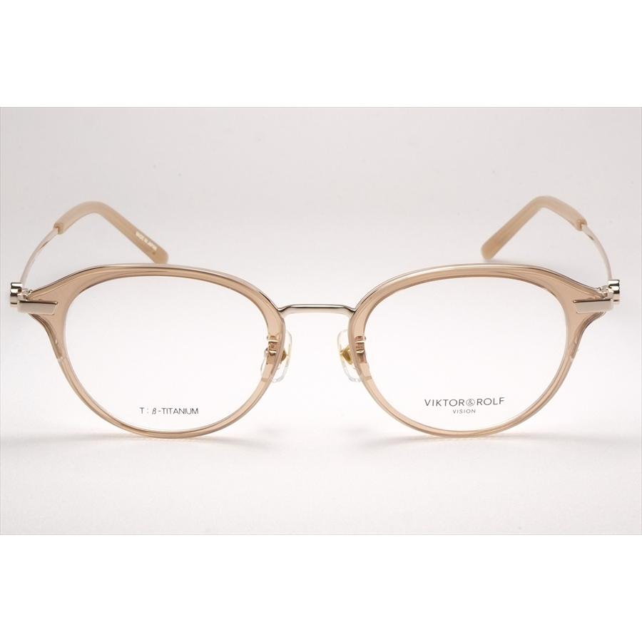 ビクターアンドロルフ VIKTOR &ROLF 眼鏡 メガネ VR-007 COL2 ベージュ