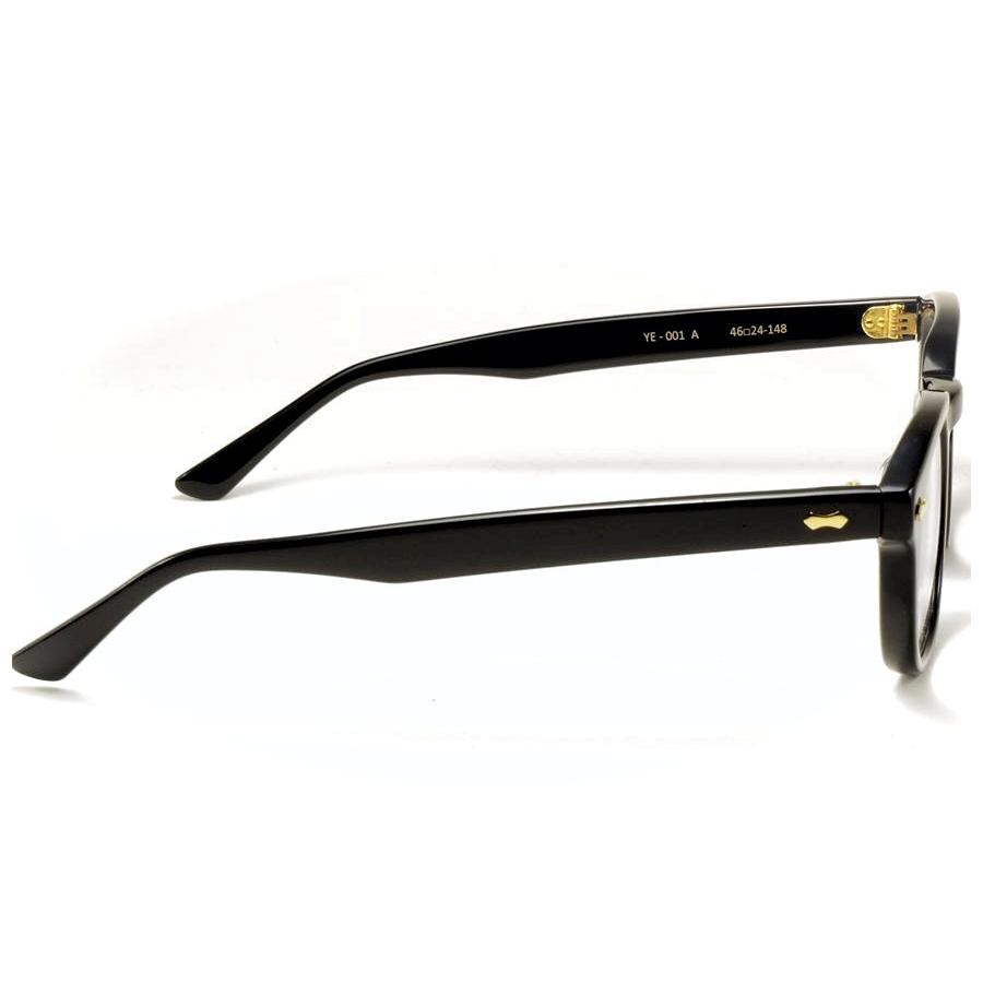 YUENN EYEWEAR ユエン アイウエアー 眼鏡 メガネ YE-001 A プラスティックノーズパット ブラック ゴールド_2