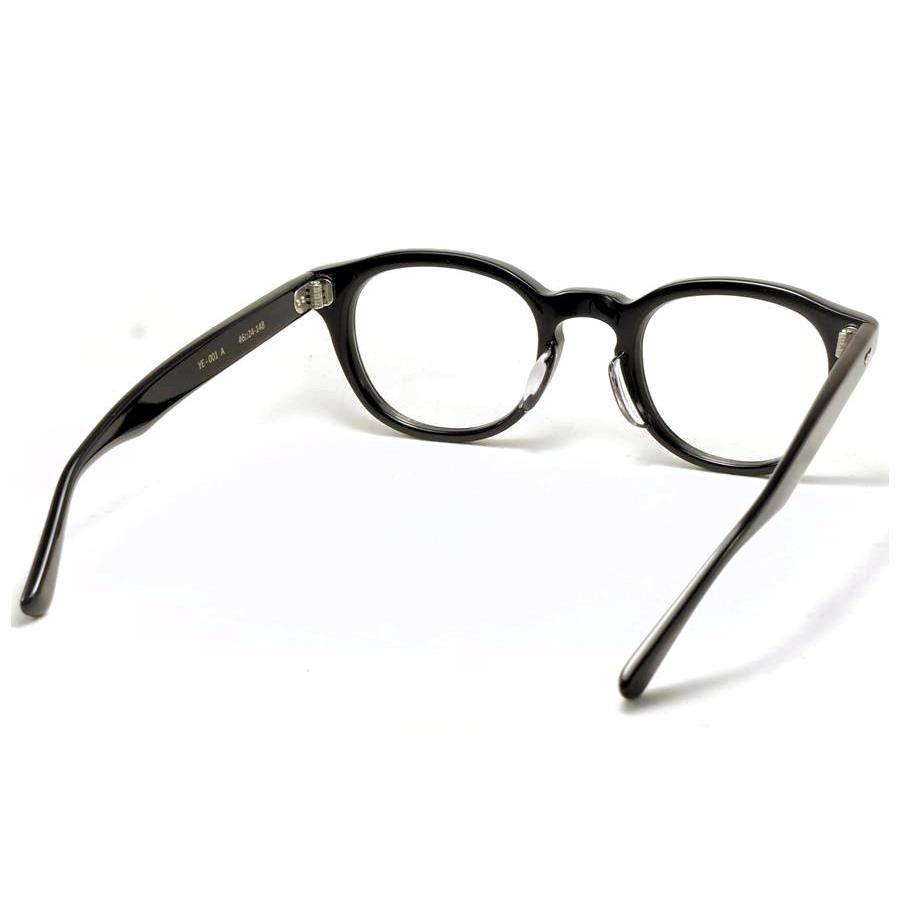 YUENN EYEWEAR ユエン アイウエアー 眼鏡 メガネ YE-001 A プラスティックノーズパット ブラック シルバー_3