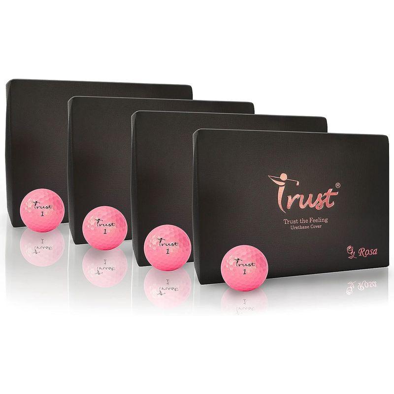 TrustトラストゴルフボールRosaウレタンカバー 3ピースリアクティブコア(ツアー系) ヘッドスピード42m/s以下 ローサパールピンク 3ピースリアクティブコア ツアー系 ヘッドスピード42m/s以下 ローサパールピンク