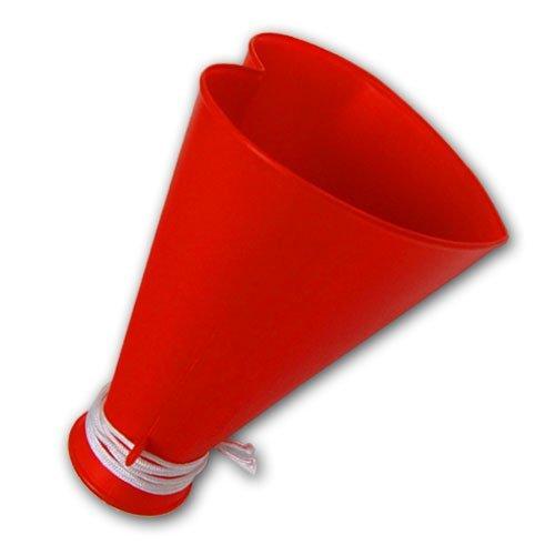 396円 数量は多 応援メガホン ミニハートメガホン 赤