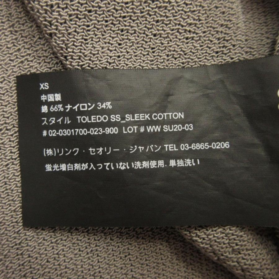 美品 Theory セオリー TOLEDO SS SLEEK COTTON 半袖 ニット Tシャツ セーター コットン XS グレー メンズ 古着 中古 | theory | 04