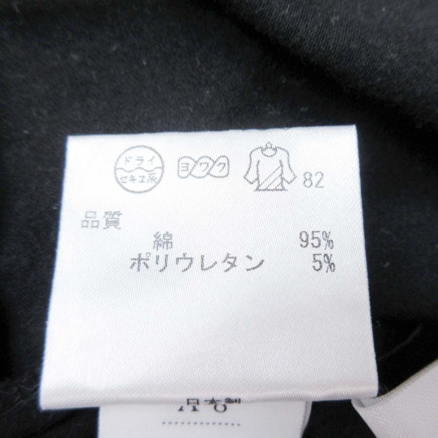 良品 DKNY ダナキャラン ニューヨーク パフスリーブ Tシャツ カットソー プルオーバー クルーネック 半袖 P/XS 黒 ブラック レディース 古着 中古 | DKNY | 06