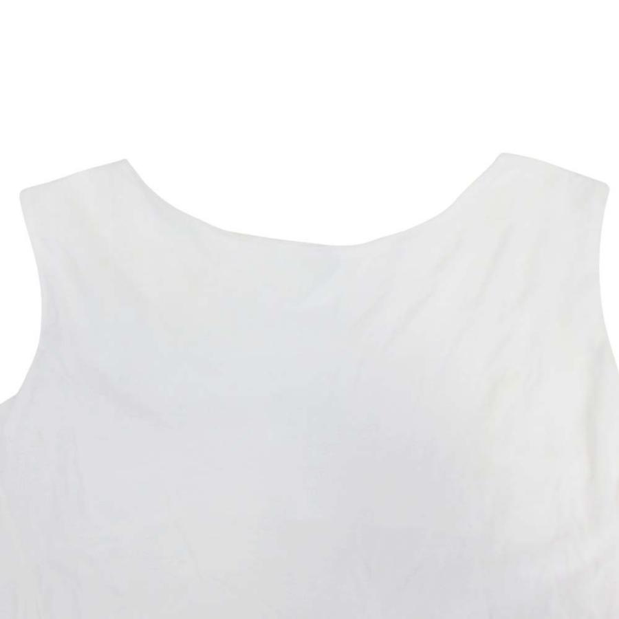 2015年製 Maison Margiela 1 メゾンマルジェラ 1 ノースリーブ カットソー アシンメトリー Tシャツ タンクトップ 38 白 ホワイト レディース 古着 中古 | Maison Margiela | 02