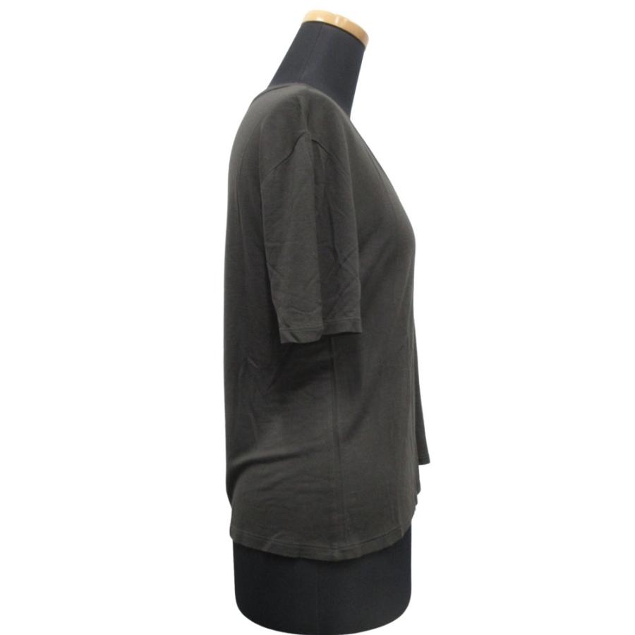 美品 T by Alexanderwang ティーバイアレキサンダーワン ストレッチ ポケット Tシャツ カットソー 半袖 丸首 サイズXS カーキ レディース 古着 中古 | alexanderwang | 01