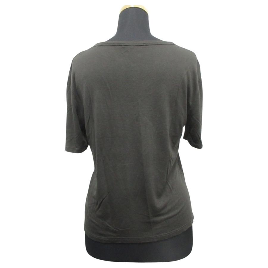 美品 T by Alexanderwang ティーバイアレキサンダーワン ストレッチ ポケット Tシャツ カットソー 半袖 丸首 サイズXS カーキ レディース 古着 中古 | alexanderwang | 02