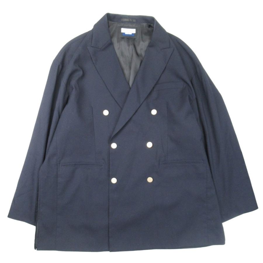 美品 22aw MAISON SPECIAL メゾンスペシャル コーデュラウール ダブルブレスト ブレザー ジャケット プライムオーバー 02 紺 ネイビー メンズ レディース 古着 | MAISON SPECIAL