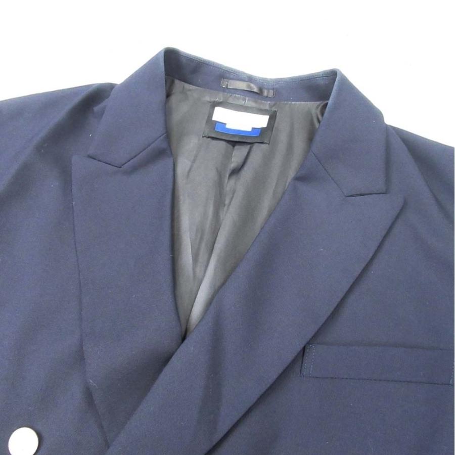 美品 22aw MAISON SPECIAL メゾンスペシャル コーデュラウール ダブルブレスト ブレザー ジャケット プライムオーバー 02 紺 ネイビー メンズ レディース 古着 | MAISON SPECIAL | 02
