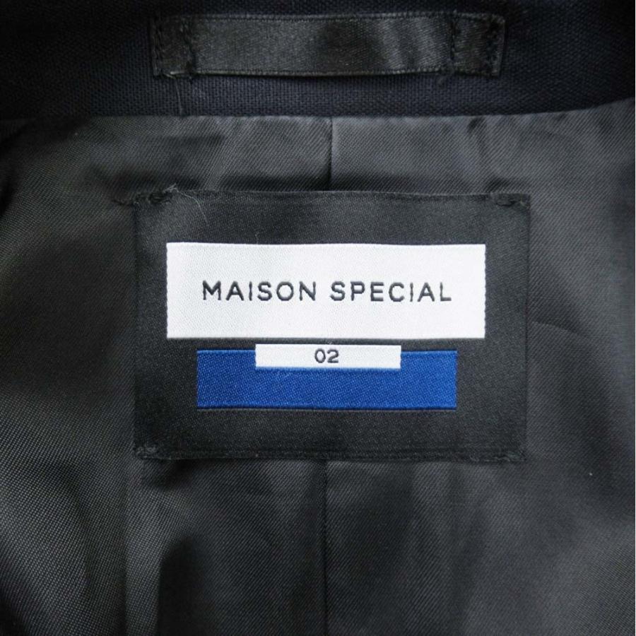 美品 22aw MAISON SPECIAL メゾンスペシャル コーデュラウール ダブルブレスト ブレザー ジャケット プライムオーバー 02 紺 ネイビー メンズ レディース 古着 | MAISON SPECIAL | 06