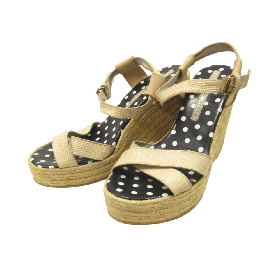 MARC by MARC JACOBS マークバイマークジェイコブス エスパドリーユ サンダル シューズ 靴 パイソン型押し レザー ベージュ レディース 古着 中古 | MARC BY MARC JACOBS | 02