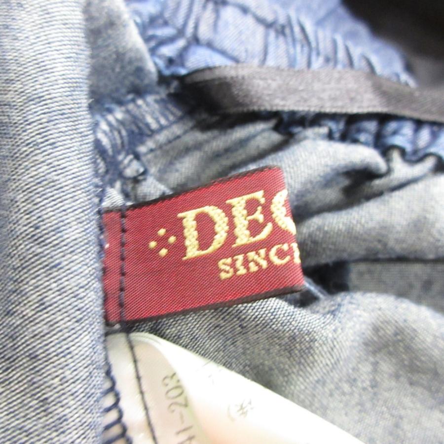 美品 DECOY デコイ デニム イージー フレア ロング スカート ボトムス 494641-203 青 ブルー レディース 古着 中古 | DECOY | 06
