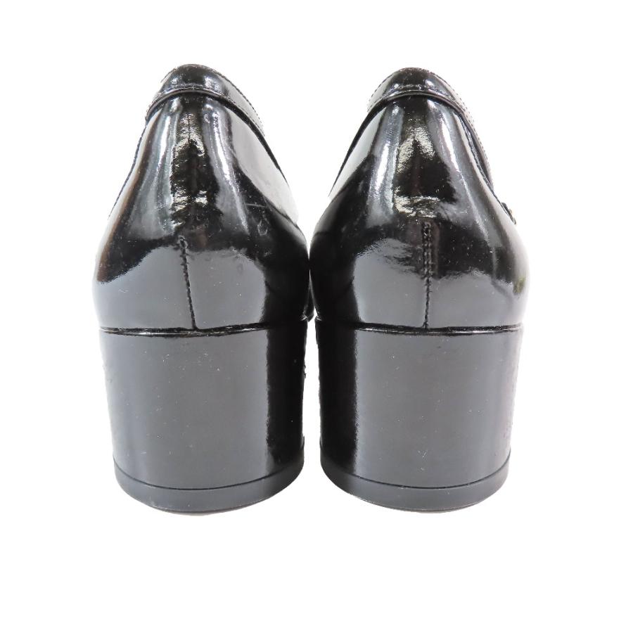 美品 DOLCE & GABBANA ドルチェアンドガッバーナ エナメルパンプス スクエアトゥ フォーマルシューズ 靴 シューズ ブラック 37 レディース 古着 中古 | DOLCE&GABBANA | 03