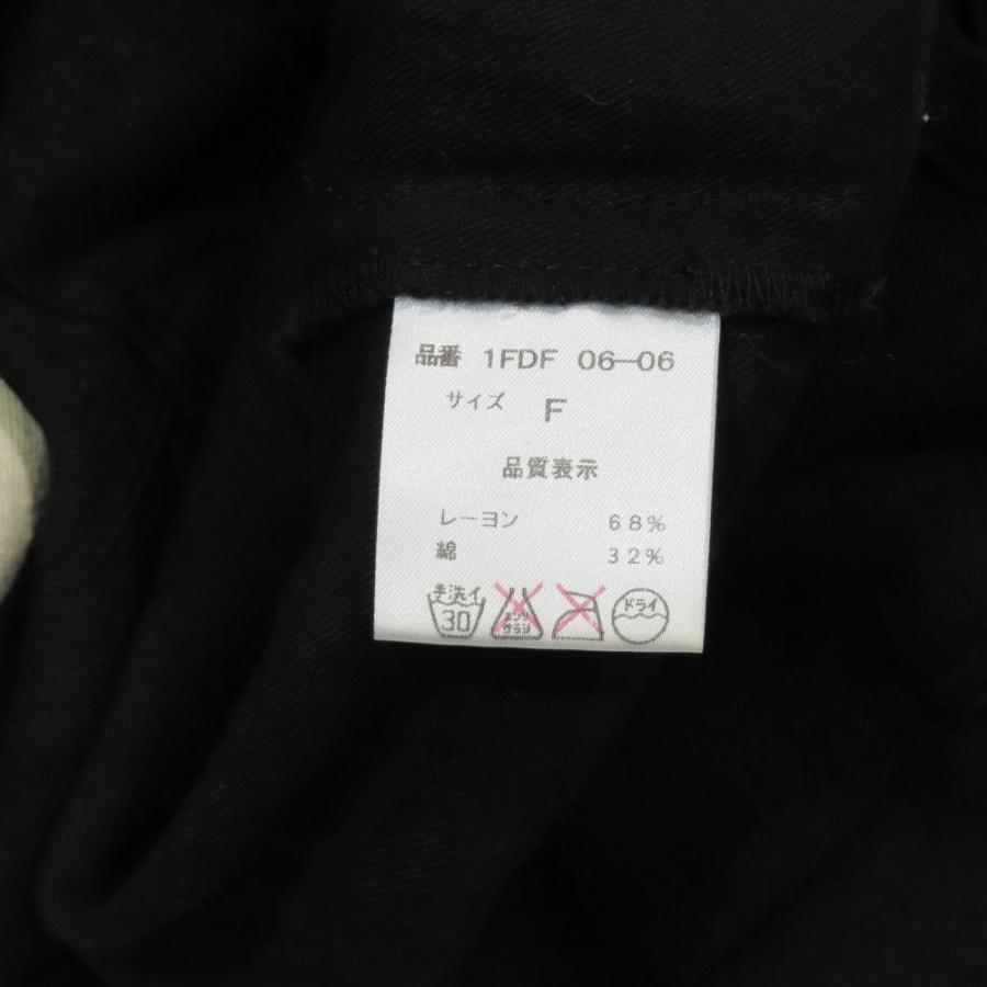 美品 FAD THREE ファドスリー FAD3 オーバーオール サルペット オールインワン ワーク つなぎ F 黒 ブラック レディース 古着 中古 | ファドスリー | 06