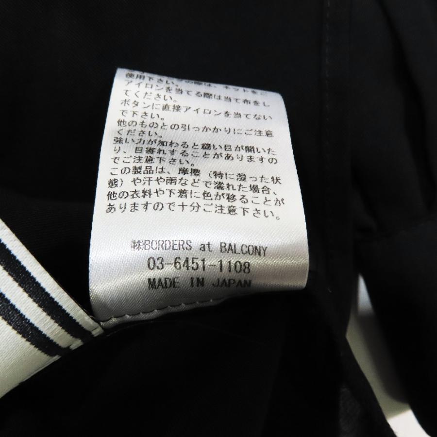 新品同様 BORDRES at BALCONY ボーダーズアットバルコニー パフスリーブ シアー ブラウス シャツ 半袖 ネックリボン ブラック 36 レディース 古着 中古 | BORDERS at BALCONY | 07